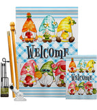 Sweet Gnomes - Bugs & Frogs Garden Friends Vertical Impressions Decorative Flags HG104137 Made In USA