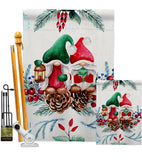 Winter Gnome - Bugs & Frogs Garden Friends Vertical Impressions Decorative Flags HG104146 Made In USA