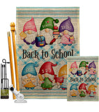 School Gnome - Bugs & Frogs Garden Friends Vertical Impressions Decorative Flags HG104156 Made In USA