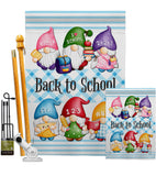 School Gnome - Bugs & Frogs Garden Friends Vertical Impressions Decorative Flags HG104156 Made In USA