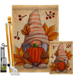 Autumn Gnome - Bugs & Frogs Garden Friends Vertical Impressions Decorative Flags HG104163 Made In USA