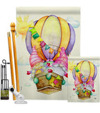 Gnomes Balloon - Bugs & Frogs Garden Friends Vertical Impressions Decorative Flags HG192660 Made In USA