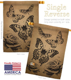 Butterflies - Bugs & Frogs Garden Friends Vertical Impressions Decorative Flags HG104002 Made In USA