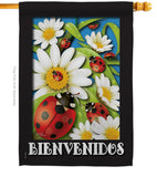 Paraíso de Tortolitas - Bugs & Frogs Garden Friends Vertical Impressions Decorative Flags HG104072 Made In USA