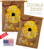 My Honey Bee - Bugs & Frogs Garden Friends Vertical Impressions Decorative Flags HG104105 Made In USA