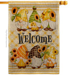 Spring Gnomes - Bugs & Frogs Garden Friends Vertical Impressions Decorative Flags HG104134 Made In USA