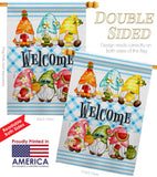 Sweet Gnomes - Bugs & Frogs Garden Friends Vertical Impressions Decorative Flags HG104137 Made In USA