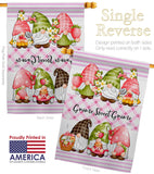 Gnome Sweet Gnome - Bugs & Frogs Garden Friends Vertical Impressions Decorative Flags HG104138 Made In USA