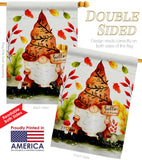 Fall Gnome - Bugs & Frogs Garden Friends Vertical Impressions Decorative Flags HG104142 Made In USA