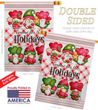 Winter Holidays Gnome - Bugs & Frogs Garden Friends Vertical Impressions Decorative Flags HG104155 Made In USA