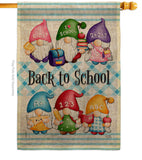 School Gnome - Bugs & Frogs Garden Friends Vertical Impressions Decorative Flags HG104156 Made In USA