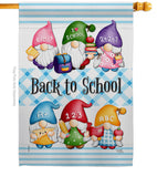 School Gnome - Bugs & Frogs Garden Friends Vertical Impressions Decorative Flags HG104156 Made In USA