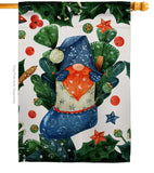 Winter Socks Gnome - Bugs & Frogs Garden Friends Vertical Impressions Decorative Flags HG104161 Made In USA