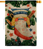 Winter Sock Gnomid - Bugs & Frogs Garden Friends Vertical Impressions Decorative Flags HG104162 Made In USA