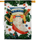 Winter Sock Gnomid - Bugs & Frogs Garden Friends Vertical Impressions Decorative Flags HG104162 Made In USA