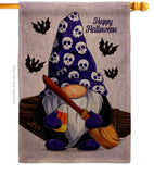 Spooky Gnome - Bugs & Frogs Garden Friends Vertical Impressions Decorative Flags HG104164 Made In USA