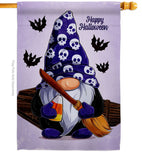 Spooky Gnome - Bugs & Frogs Garden Friends Vertical Impressions Decorative Flags HG104164 Made In USA