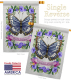 Floral Butterfly - Bugs & Frogs Garden Friends Vertical Impressions Decorative Flags HG137082 Made In USA