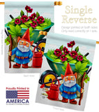 Garden Gnome - Bugs & Frogs Garden Friends Vertical Impressions Decorative Flags HG192457 Made In USA