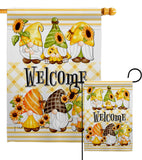 Spring Gnomes - Bugs & Frogs Garden Friends Vertical Impressions Decorative Flags HG104134 Made In USA