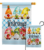 Sweet Gnomes - Bugs & Frogs Garden Friends Vertical Impressions Decorative Flags HG104137 Made In USA