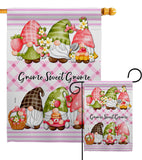 Gnome Sweet Gnome - Bugs & Frogs Garden Friends Vertical Impressions Decorative Flags HG104138 Made In USA