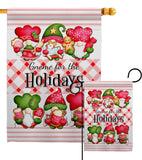 Winter Holidays Gnome - Bugs & Frogs Garden Friends Vertical Impressions Decorative Flags HG104155 Made In USA