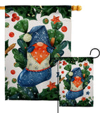 Winter Socks Gnome - Bugs & Frogs Garden Friends Vertical Impressions Decorative Flags HG104161 Made In USA