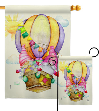 Gnomes Balloon - Bugs & Frogs Garden Friends Vertical Impressions Decorative Flags HG192660 Made In USA