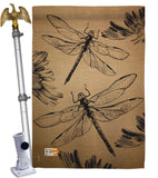 Dragonfly - Bugs & Frogs Garden Friends Vertical Impressions Decorative Flags HG104001 Made In USA