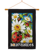Paraíso de Tortolitas - Bugs & Frogs Garden Friends Vertical Impressions Decorative Flags HG104072 Made In USA