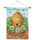 Bee Hive Home - Bugs & Frogs Garden Friends Vertical Impressions Decorative Flags HG104083 Made In USA