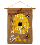 My Honey Bee - Bugs & Frogs Garden Friends Vertical Impressions Decorative Flags HG104105 Made In USA