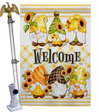 Spring Gnomes - Bugs & Frogs Garden Friends Vertical Impressions Decorative Flags HG104134 Made In USA