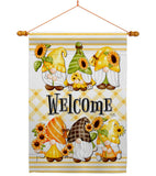 Spring Gnomes - Bugs & Frogs Garden Friends Vertical Impressions Decorative Flags HG104134 Made In USA