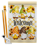 Spring Gnomes - Bugs & Frogs Garden Friends Vertical Impressions Decorative Flags HG104134 Made In USA