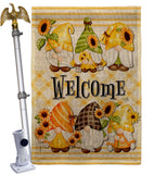 Spring Gnomes - Bugs & Frogs Garden Friends Vertical Impressions Decorative Flags HG104134 Made In USA