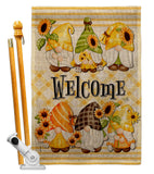 Spring Gnomes - Bugs & Frogs Garden Friends Vertical Impressions Decorative Flags HG104134 Made In USA