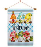 Sweet Gnomes - Bugs & Frogs Garden Friends Vertical Impressions Decorative Flags HG104137 Made In USA