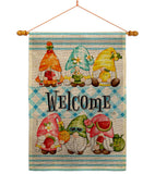 Sweet Gnomes - Bugs & Frogs Garden Friends Vertical Impressions Decorative Flags HG104137 Made In USA