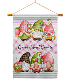 Gnome Sweet Gnome - Bugs & Frogs Garden Friends Vertical Impressions Decorative Flags HG104138 Made In USA