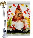 Fall Gnome - Bugs & Frogs Garden Friends Vertical Impressions Decorative Flags HG104142 Made In USA