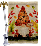 Fall Gnome - Bugs & Frogs Garden Friends Vertical Impressions Decorative Flags HG104142 Made In USA