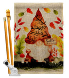 Fall Gnome - Bugs & Frogs Garden Friends Vertical Impressions Decorative Flags HG104142 Made In USA