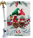 Winter Gnome - Bugs & Frogs Garden Friends Vertical Impressions Decorative Flags HG104146 Made In USA