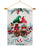 Winter Gnome - Bugs & Frogs Garden Friends Vertical Impressions Decorative Flags HG104146 Made In USA