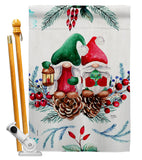 Winter Gnome - Bugs & Frogs Garden Friends Vertical Impressions Decorative Flags HG104146 Made In USA