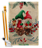 Winter Gnome - Bugs & Frogs Garden Friends Vertical Impressions Decorative Flags HG104146 Made In USA