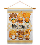 Pumpkin Gnome - Bugs & Frogs Garden Friends Vertical Impressions Decorative Flags HG104154 Made In USA