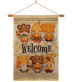Pumpkin Gnome - Bugs & Frogs Garden Friends Vertical Impressions Decorative Flags HG104154 Made In USA